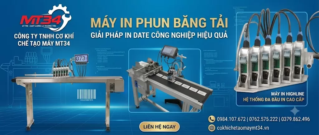 Máy in phun băng tải