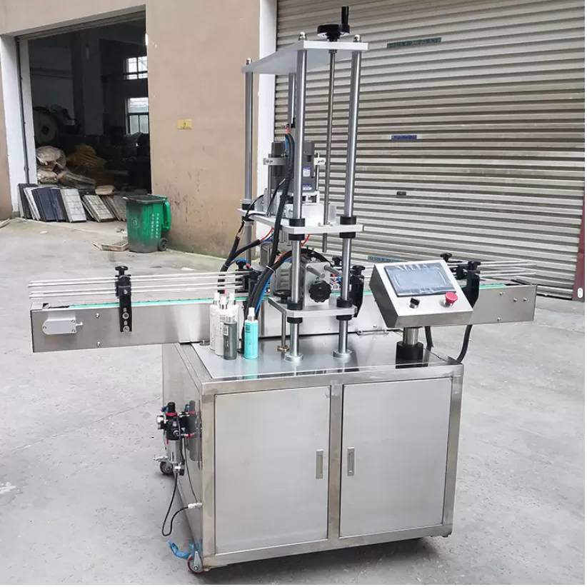 Máy xoáy nắp chai tự động (cấp nắp thủ công) HADC-DA17
