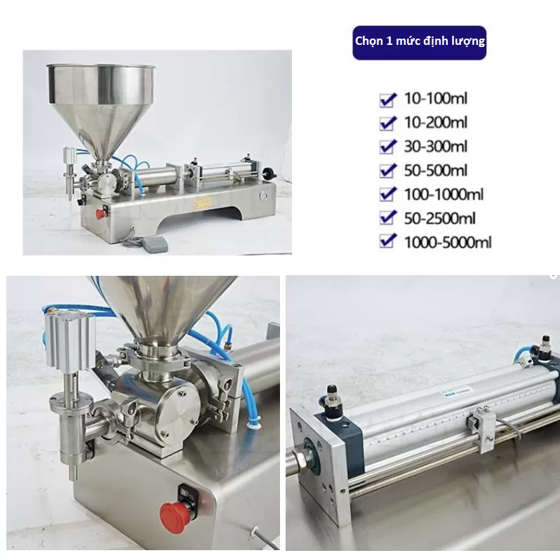 Máy chiết rót 1 vòi khí nén HADG-CR05