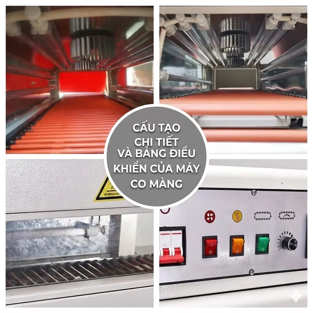 Máy Co Màng Băng Tải Chân Cao 4525 HAĐG-C06