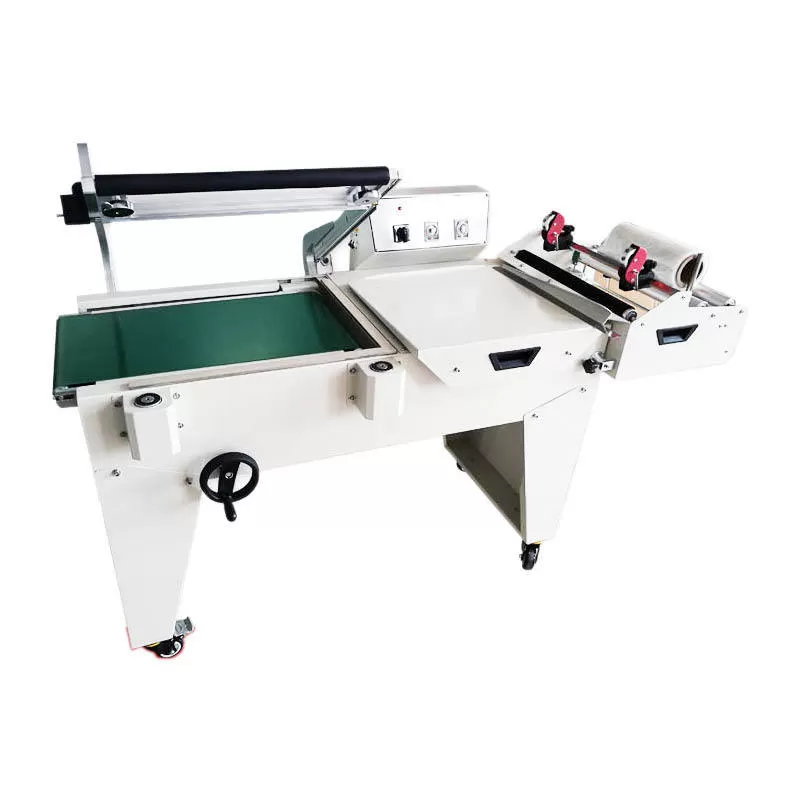 Máy Cắt Màng Co Chân Cao Dập Tay Băng Tải 5545 HAĐG-CM02