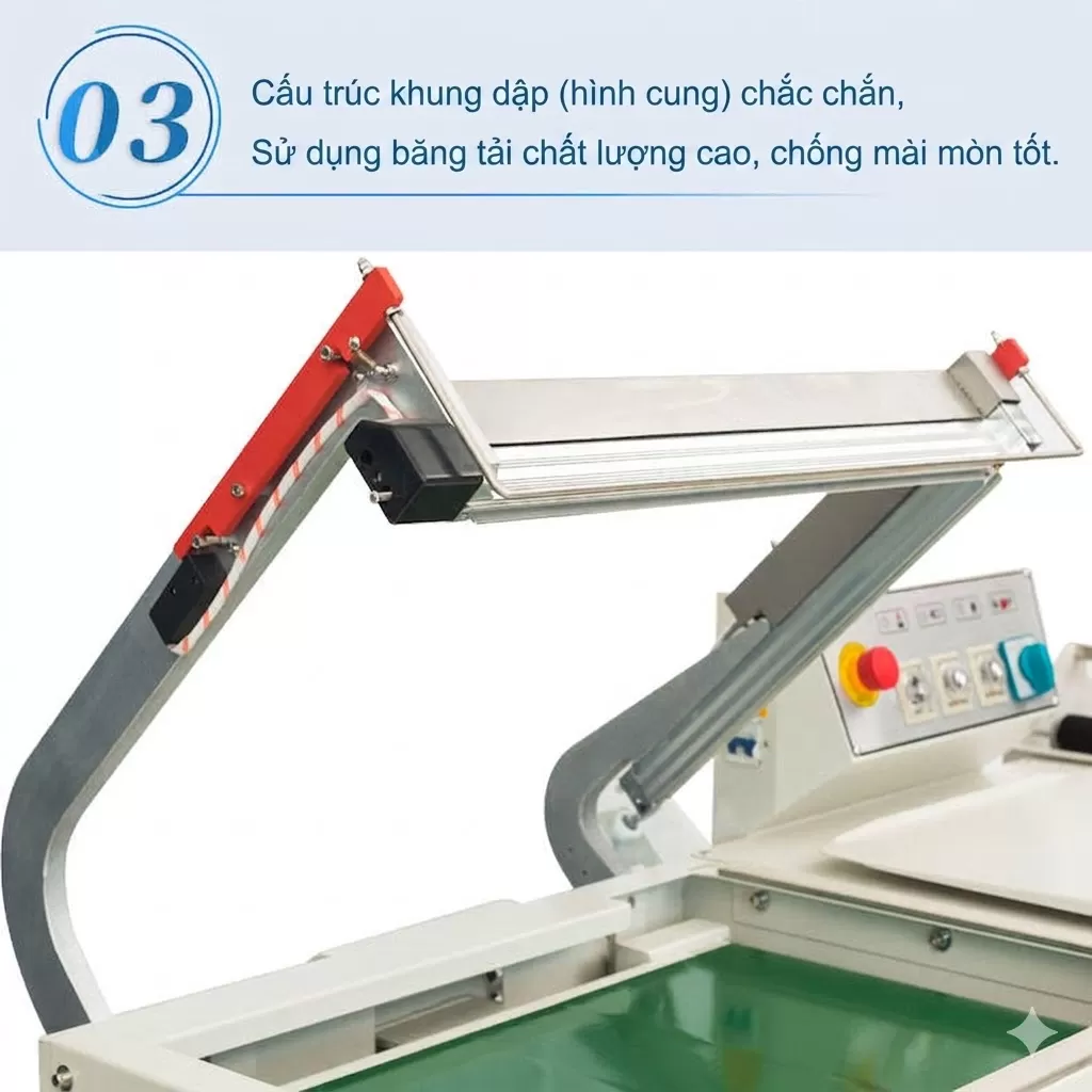 Máy Cắt Màng Co chân cao Khí Nén 5545 HAĐG-CM03