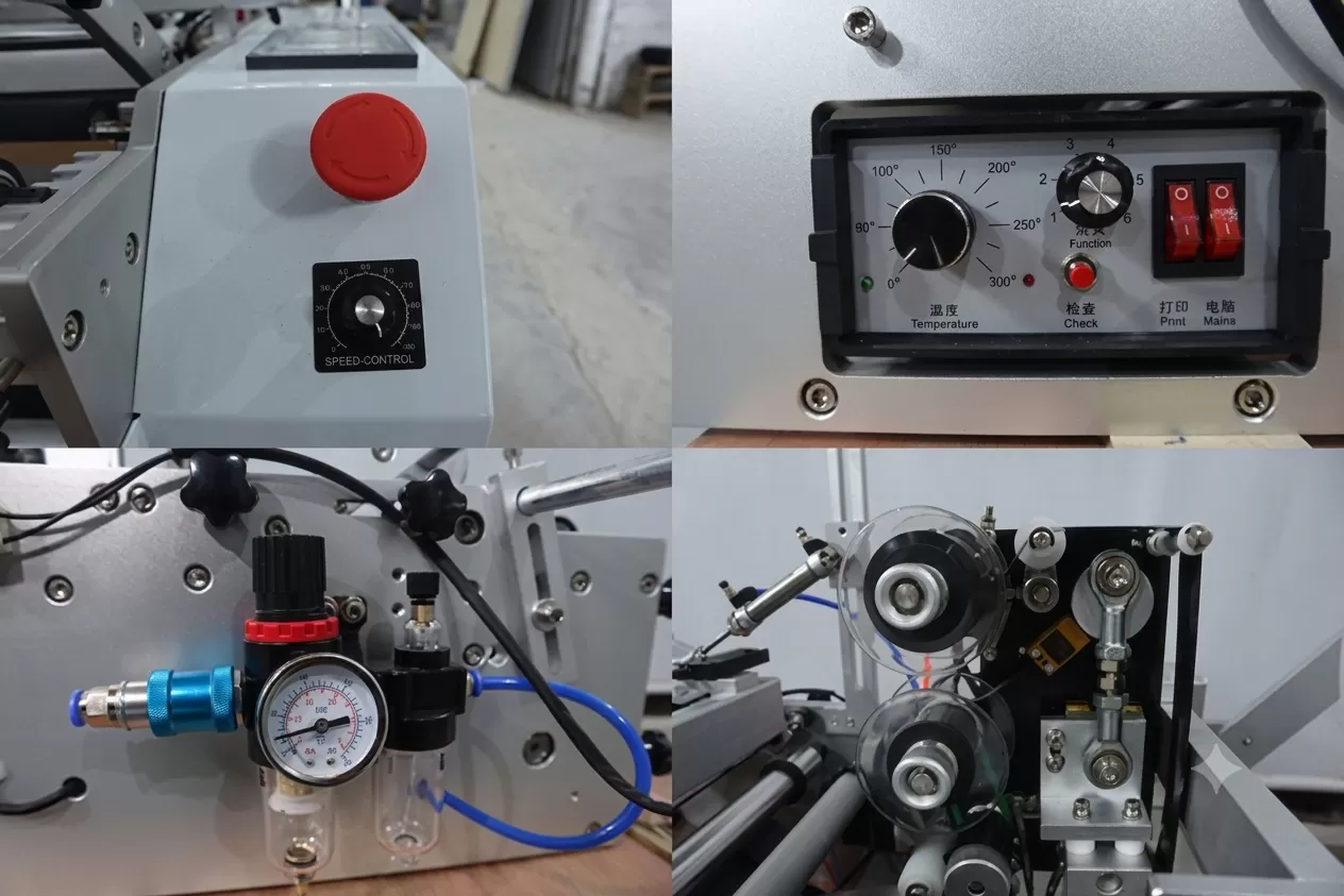 Máy dán nhãn chai tròn bán tự động có indate HADG-2T1