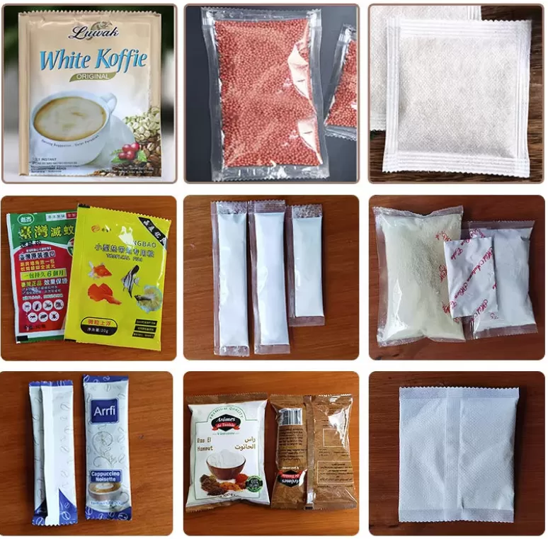 Máy đóng gói 4 biên định lượng cân điện tử khí nén loại 1 (Từ 2 - 99Gram) và Loại 2 (Từ 10 - 500Gram) HADG-DD18