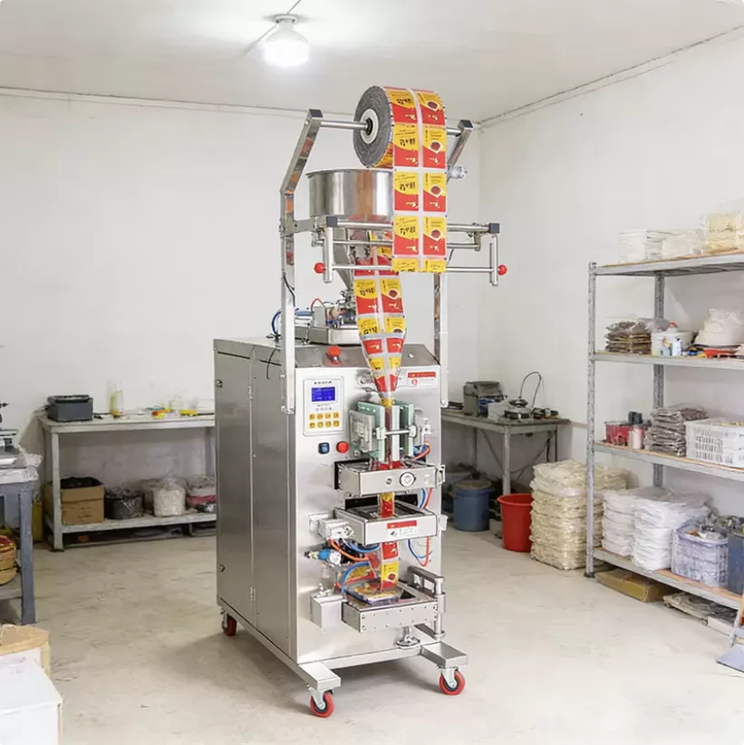 Máy đóng gói dung dịch lỏng 4 biên khí nén 10-3000ML HADG-DD21