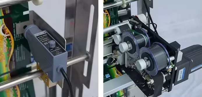 Máy đóng gói dạng hạt túi rời 3 đầu cân điện tử 5-500gram khí nén HADG-DD26