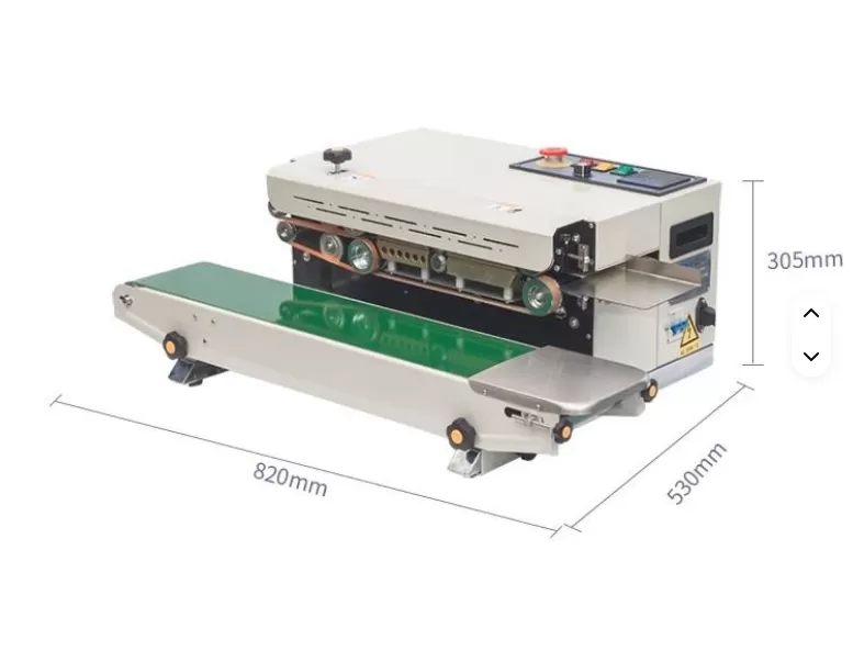 Máy hàn miệng túi liên tục FR-900L (Đường hàn dịch chuyển cách miệng túi 160mm) HADG-HLA14