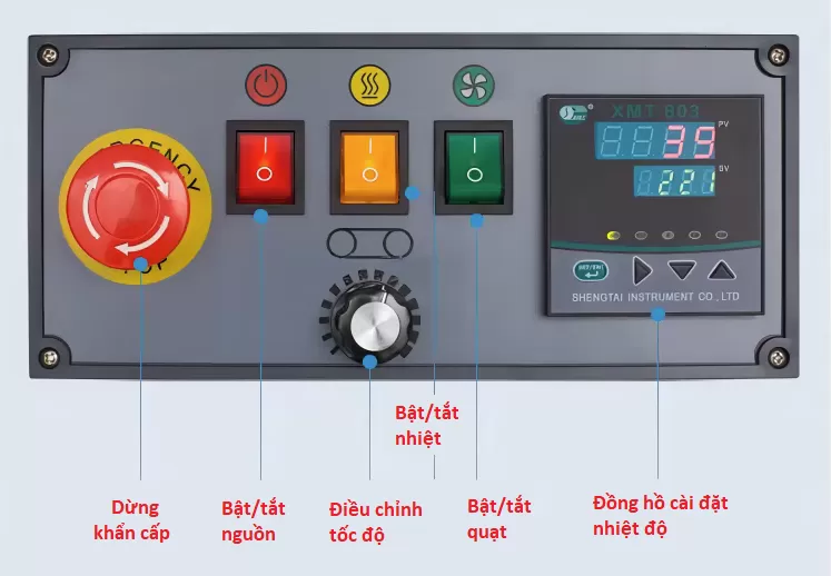 Máy hàn miệng túi liên tục FRD-1000W băng tải rộng 40cm HADG-HLA13