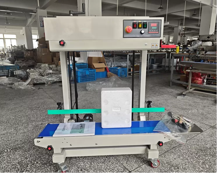 Máy hàn miệng bao liên tục FR 1100 ( TẢI TRỌNG 15KG) HADG-HLA18