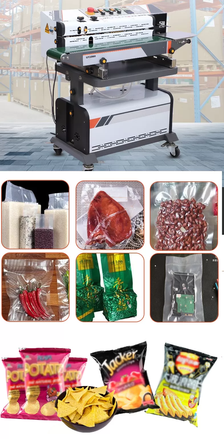 MÁY HÀN MIỆNG TÚI LIÊN TỤC 5 CHỨC NĂNG (HÚT, Thổi,  HÀN, ĐẾM SP, IN DATE) HADG-HLA19