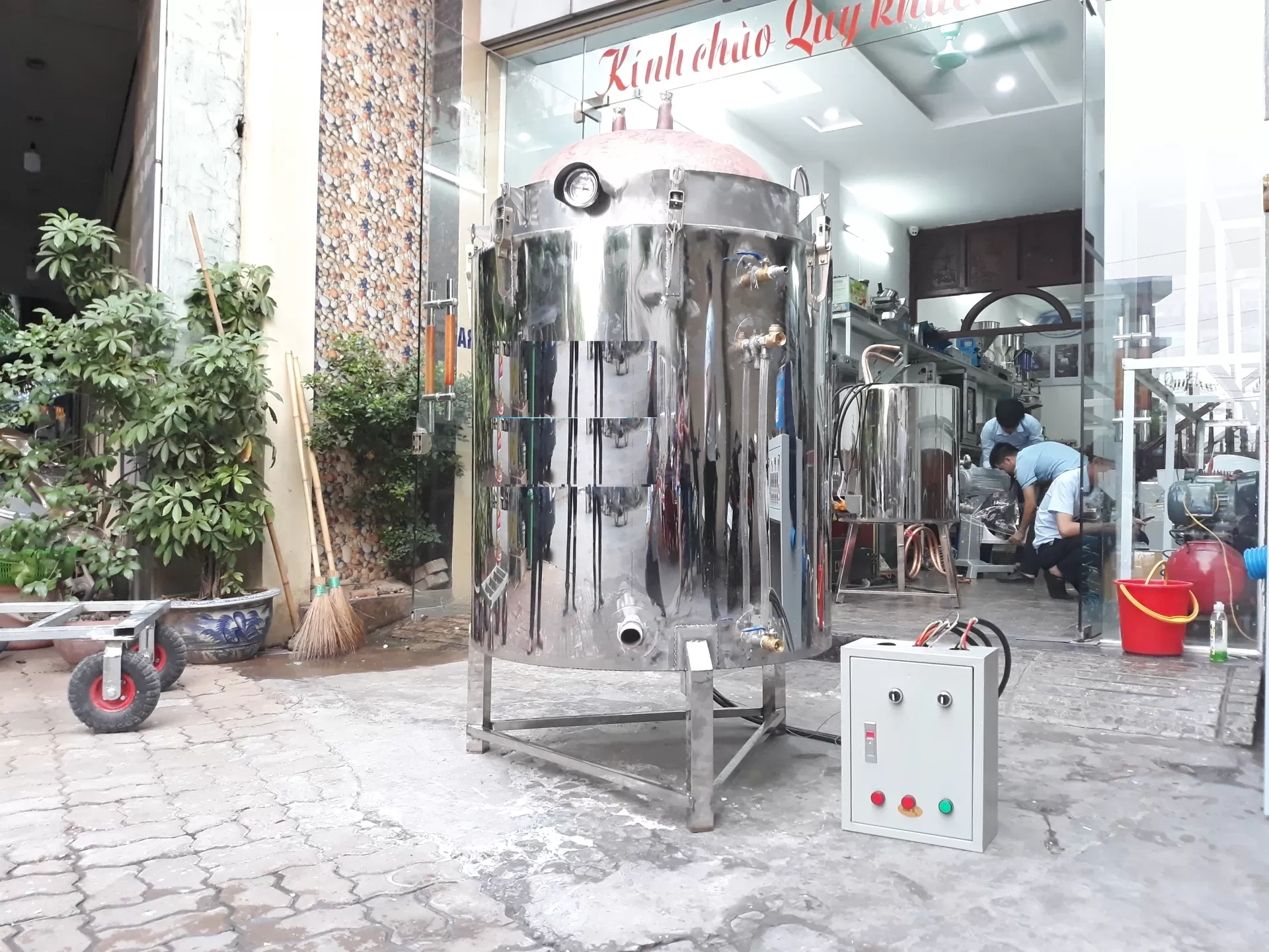 Nồi Hơi Nấu Rượu Ruột Đồng Đa Năng TATP-A10 (20Kg - 100Kg/Mẻ)