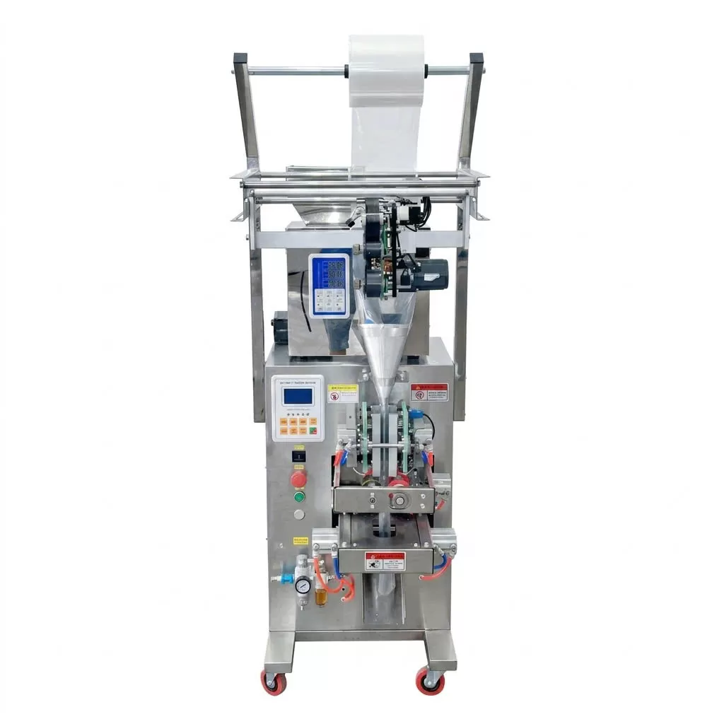 Máy đóng gói 4 biên định lượng cân điện tử khí nén loại 1 (Từ 2 - 99Gram) và Loại 2 (Từ 10 - 500Gram) HADG-DD18