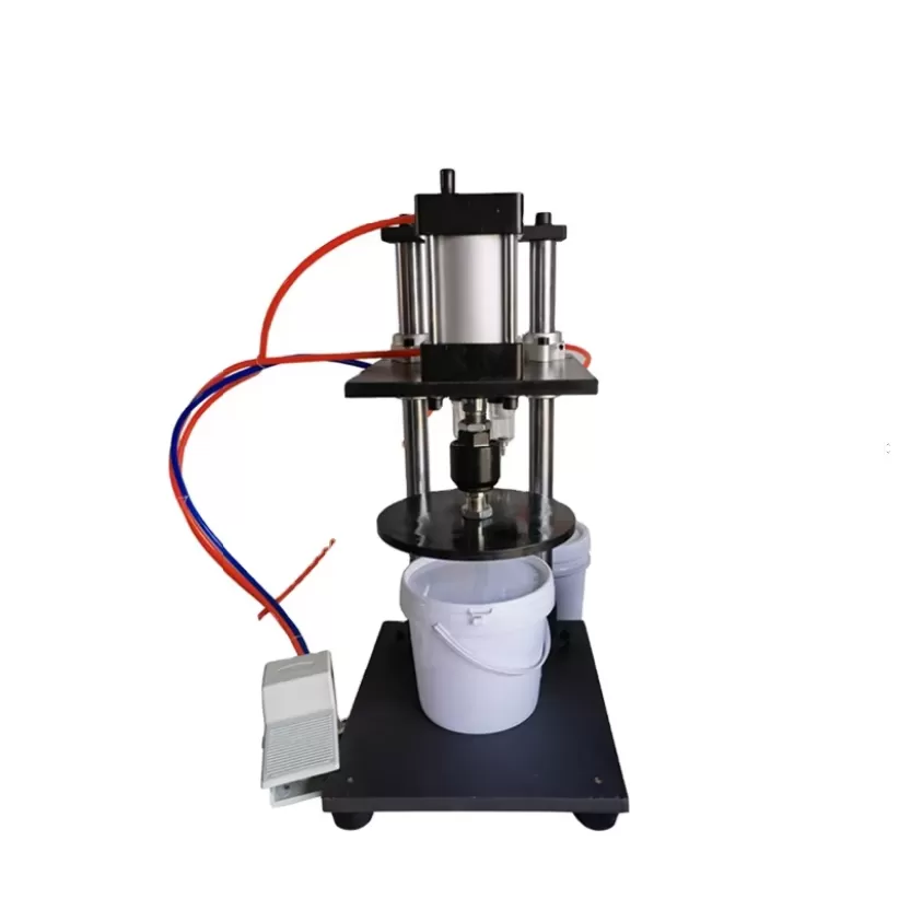 Máy đóng nắp xô sơn khí nén bán tự động HADG-DA01