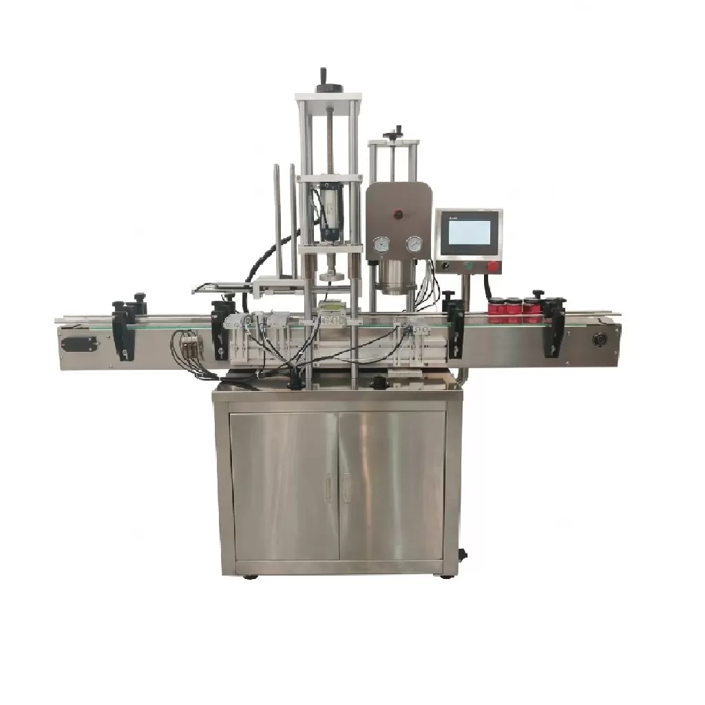 Máy xoáy nắp hũ thủy tinh tự động hút chân không HADG-DA05