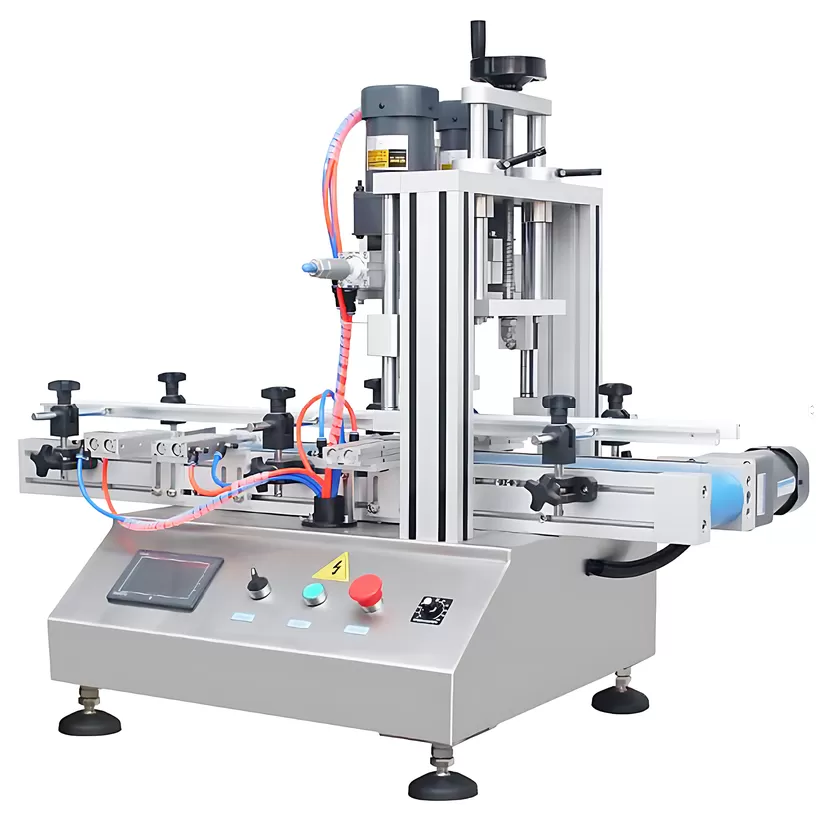 Máy xoáy nắp chai tự động để bàn (Cấp nắp thủ công) HADG-DA06