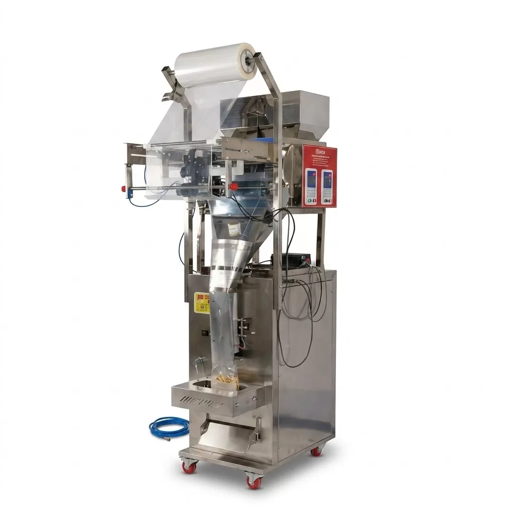 Máy đóng gói cân điện tử hỗn hợp 2 đầu cân  loại 1 ( từ 10 - 500Gram) và loại 2 (Từ 100 - 1000Gram) HADG-DD15-2