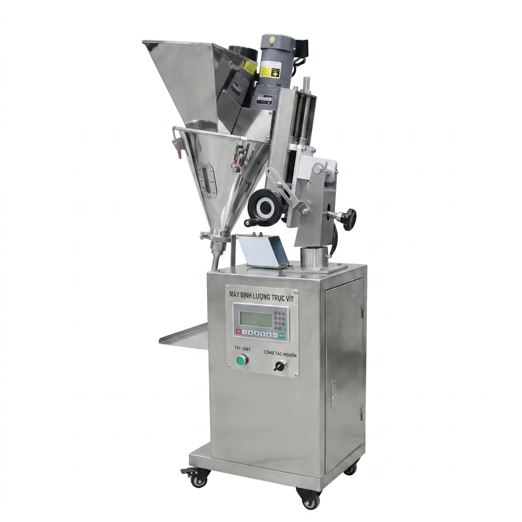 Máy định lượng trục vít từ 2 tới 20gram (mức định lượng theo yêu cầu không quá 100gram)  HADG-DL01