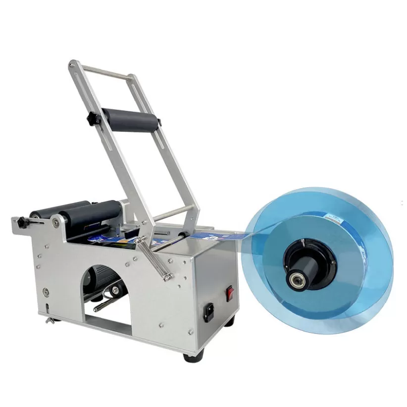 Máy dán nhãn decan chai tròn bán tự động HAĐG-2T4