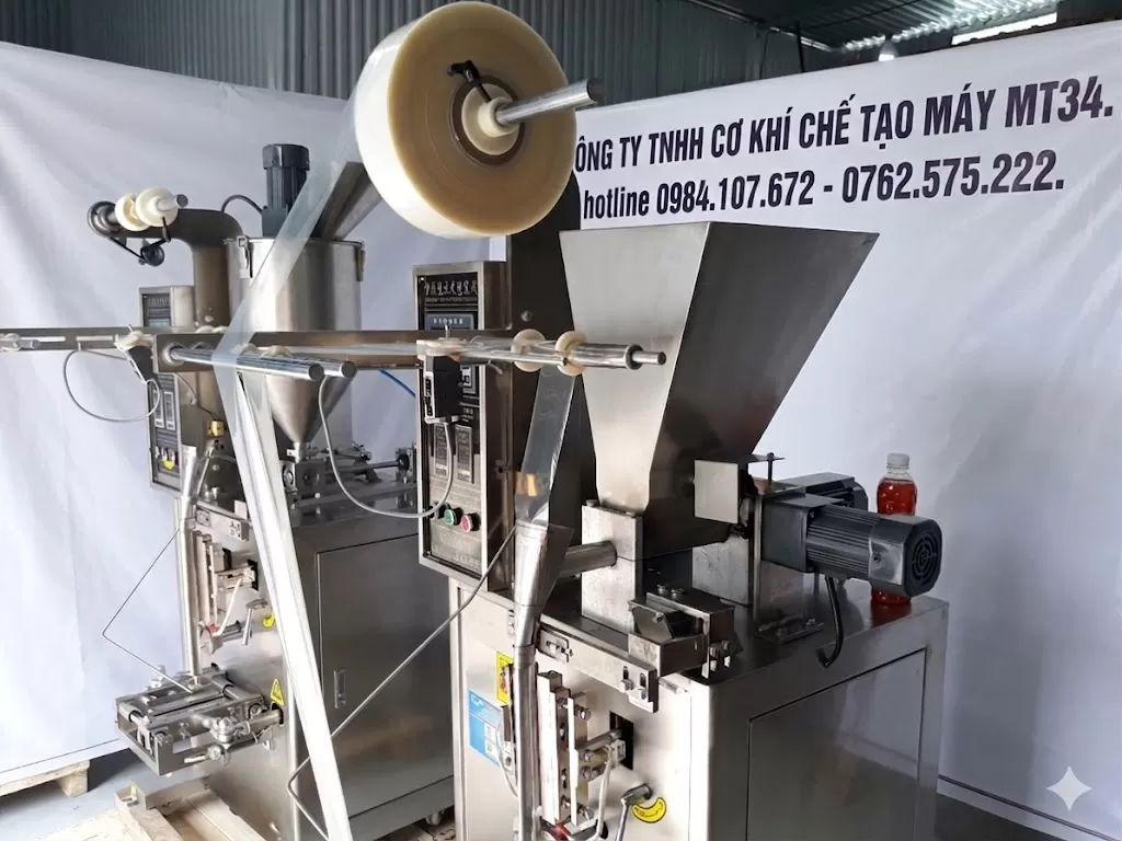 Máy đóng gói định lượng trục vít ngang 3 biên từ 500-1000gram (Dạng bột) HADG-DD13