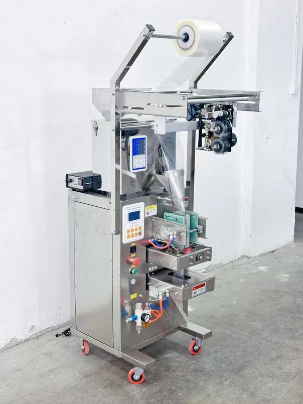 Máy đóng gói 4 biên định lượng cân điện tử khí nén loại 1 (Từ 2 - 99Gram) và Loại 2 (Từ 10 - 500Gram) HADG-DD18