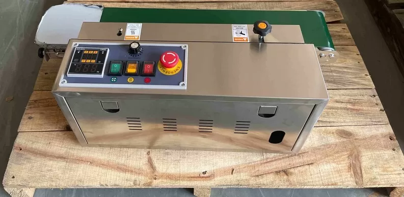 Máy hàn miệng túi liên tục FR-900L (Đường hàn dịch chuyển cách miệng túi 160mm) HADG-HLA14