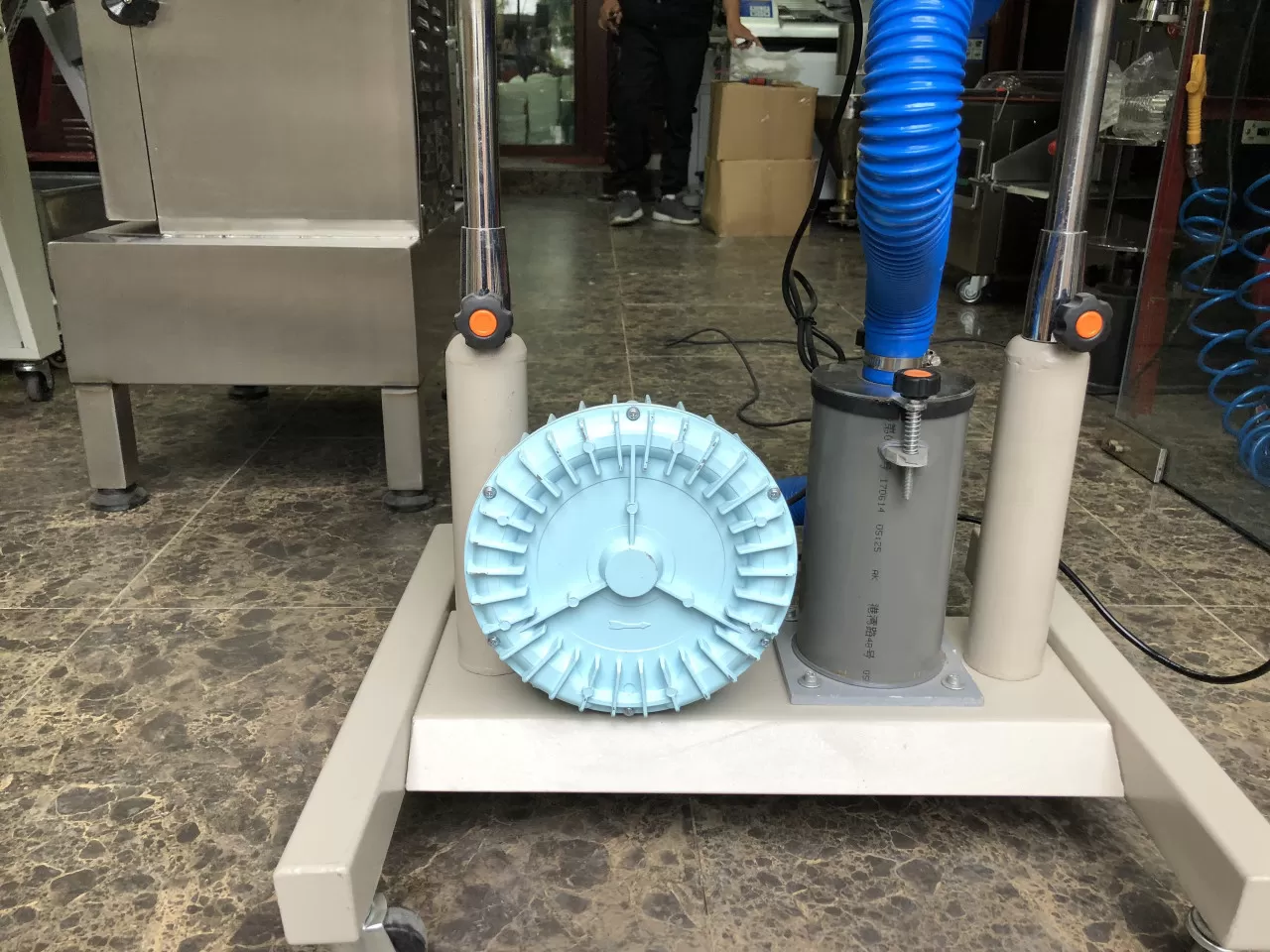 Máy hàn miệng túi liên tục thổi khí DBF-1000 HADF-HLA08