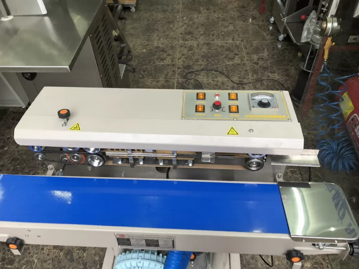 Máy hàn miệng túi liên tục thổi khí DBF-1000 HADF-HLA08