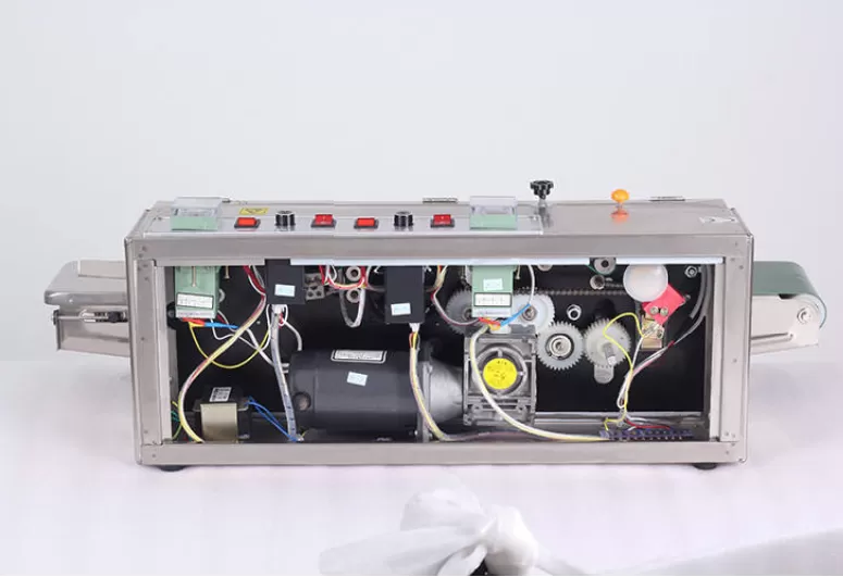 Máy hàn miệng túi liên tục SFR-980 có indate dạng đứngHADG-HLA11