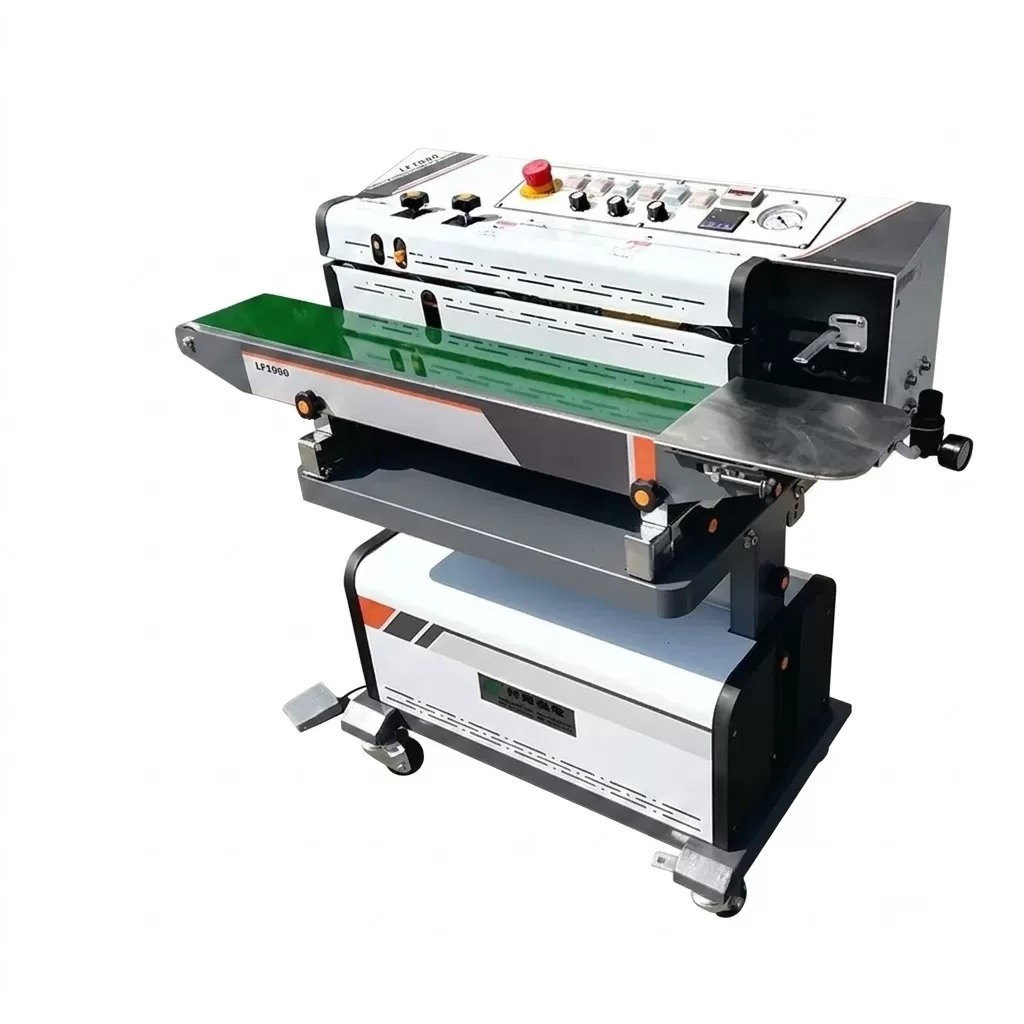 MÁY HÀN MIỆNG TÚI LIÊN TỤC 5 CHỨC NĂNG (HÚT, Thổi,  HÀN, ĐẾM SP, IN DATE) HADG-HLA19
