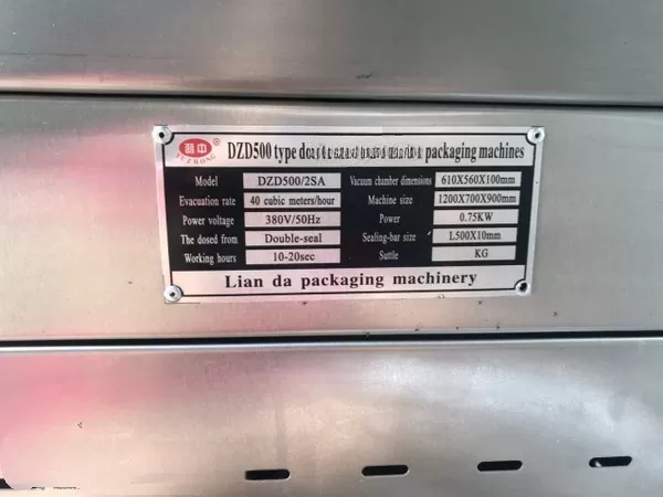 Máy hút chân không hai buồng DZD-500/2s (Điều khiển cơ) HADG-C21