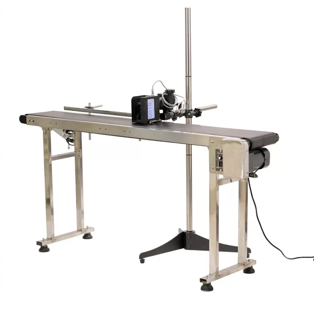Máy in phun cầm tay 4 đầu tích hợp băng tải HADG-IN25