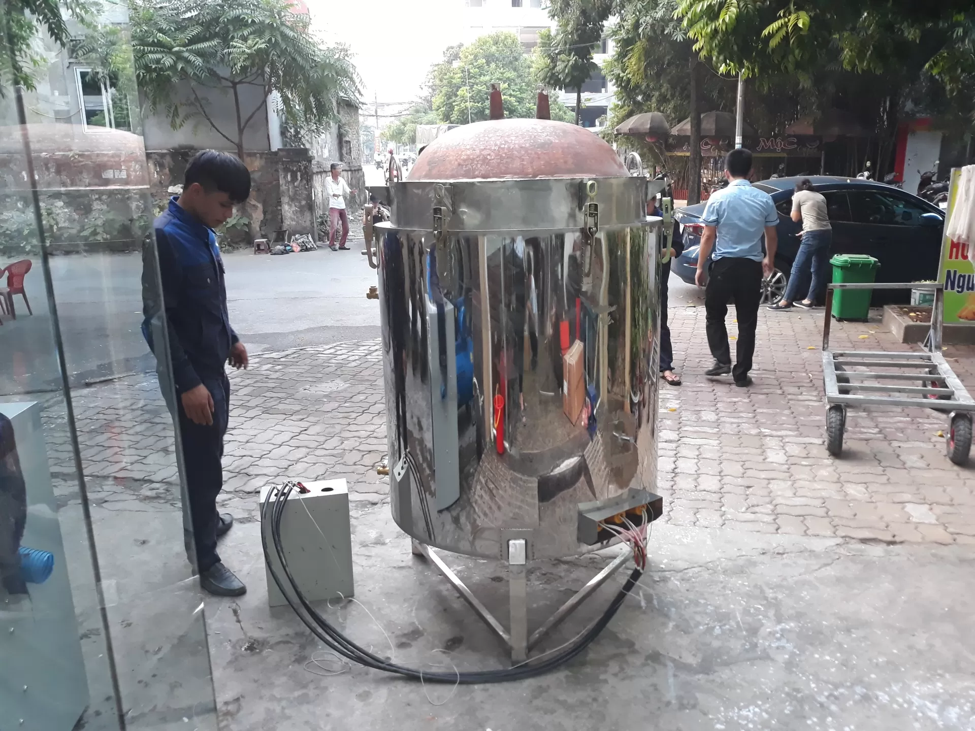 Nồi Hơi Nấu Rượu Ruột Đồng Đa Năng TATP-A10 (20Kg - 100Kg/Mẻ)