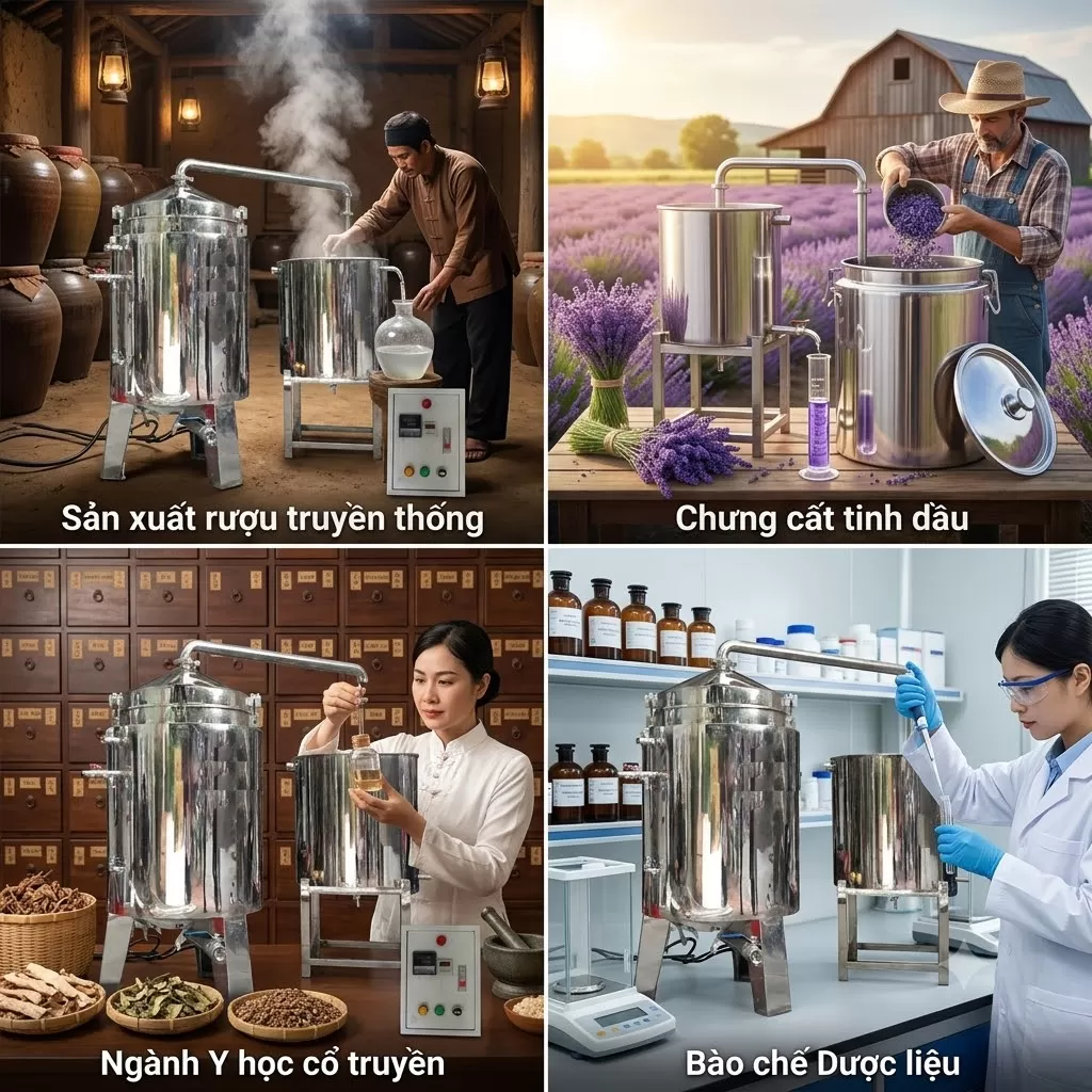 Nồi Hơi Nấu Rượu Inox Đa Năng TATP-A11