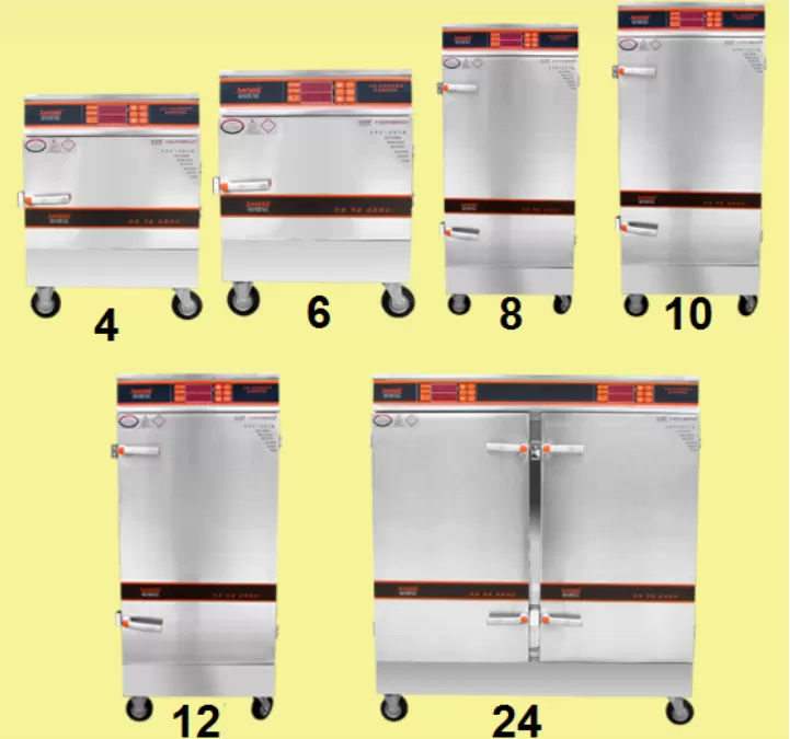 Tủ Nấu Cơm, Tủ Hấp Đa Năng Điện Tử TATP-A12 (4 - 24 Khay)
